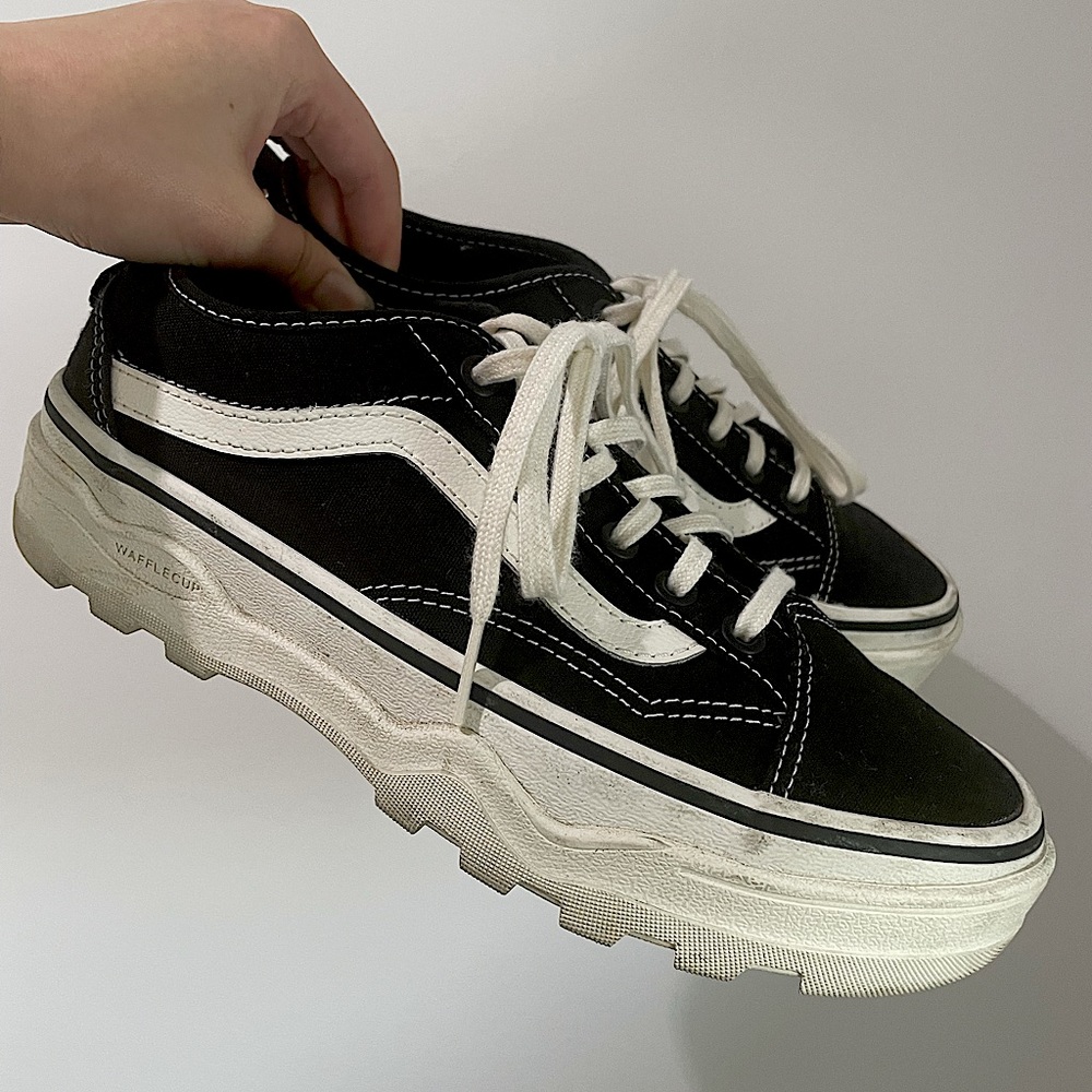 Black Vans Sentry Old Skool WC Skate Shoe Sz 7